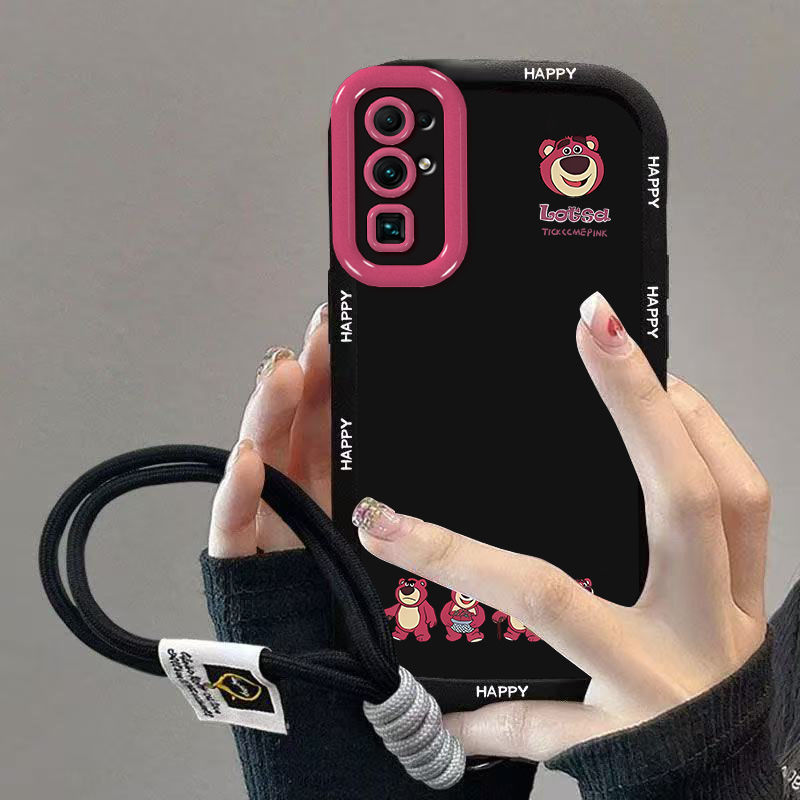 并排草莓熊荣耀30手机壳s