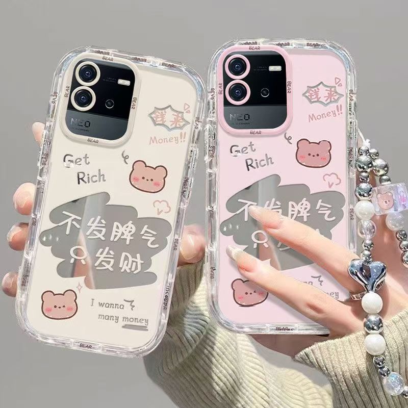 vivo iqooneo6手机壳卡通V2196A软iqneo6se保护套5g镜头全包防摔v2199a个性创意lqooneo6文字ipooneo6se女款