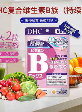 日本DHC持续型维生素B群B族维生素b6改善肌肤VB片增强免疫体质