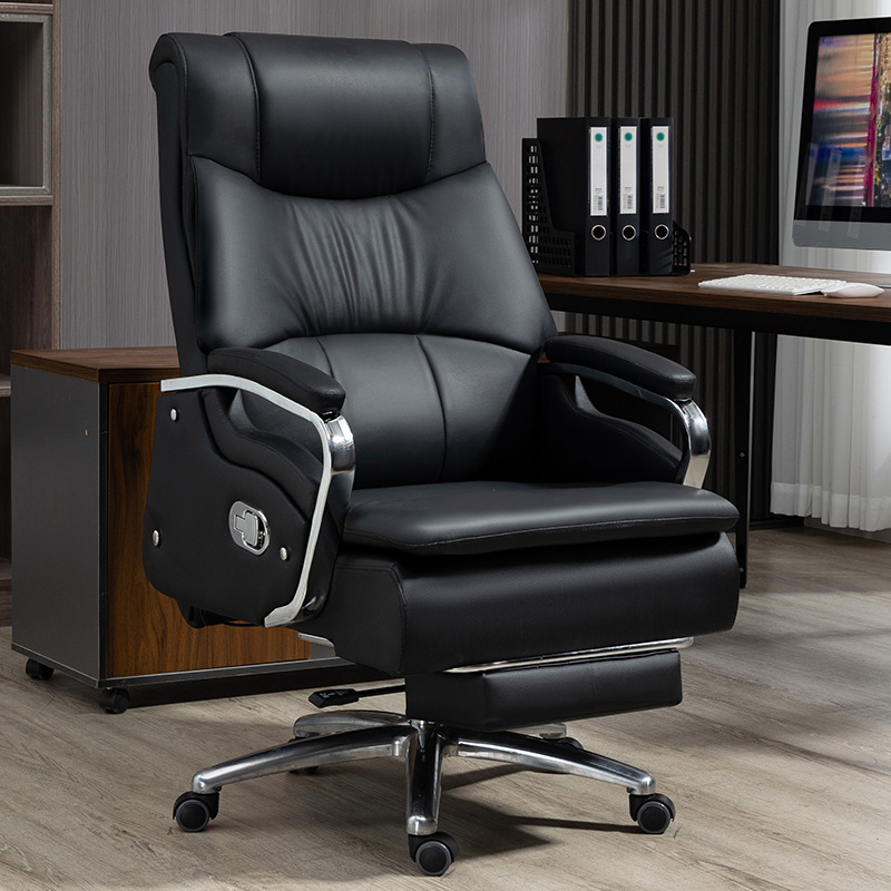 真皮老板椅舒适可躺办公椅升降电脑椅家用椅子靠背商务座椅大班椅