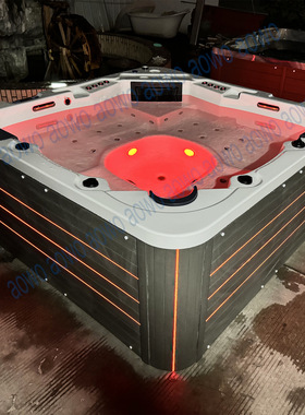 5人亚克力户外按摩冲浪浴缸水疗spa浴缸别墅游游花园jacuzzi大池