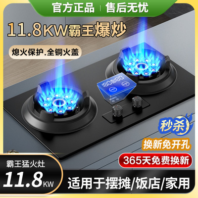 Sakura/樱花 JZY-TGE03燃气灶双灶霸王猛火灶台式嵌入家用煤气灶