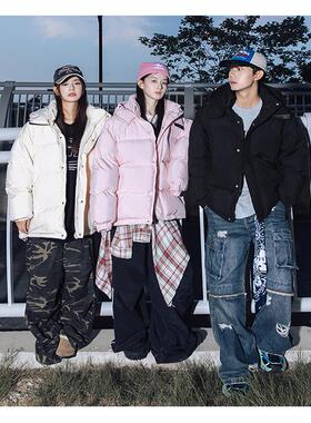 VISVIM BESSEL男士羽绒服短款连帽冬季新款宽松休闲加厚保暖外套