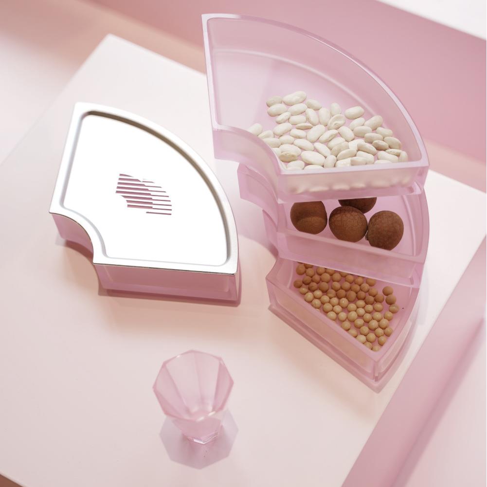 玻心璃语 | 扇形壶承/食盘 钠钙玻璃茶盘 茶室茶桌摆件创意点心盘