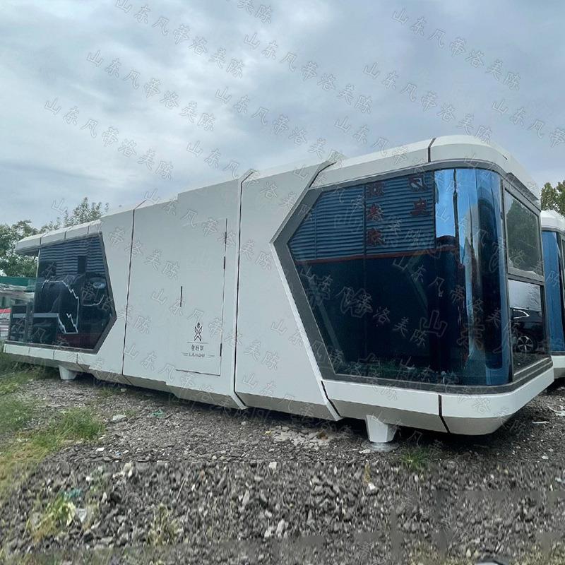 景区露营地钢结构多功能太空舱民宿酒店 模块化可移动特色阳光房