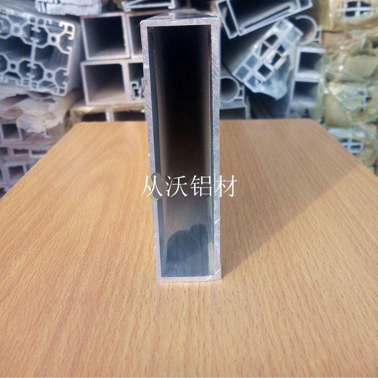 直销铝合金方管25x100x2mm铝方通矩形铝管空心扁管装饰工程铝型材