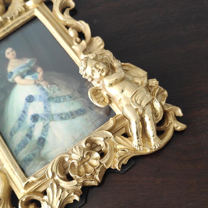 欧式树脂天使相框画框挂墙客厅卧室玄关酒柜摆件儿童婚纱照相框