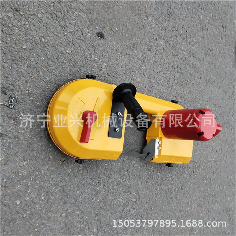 FDJ-120风动钢轨带式切割机 手持轨道气动带锯 矿用气动锯轨机