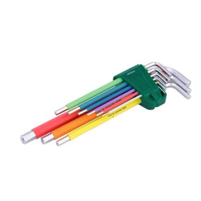 世达 彩虹系列9件特长内六角扳手组套 09103CH