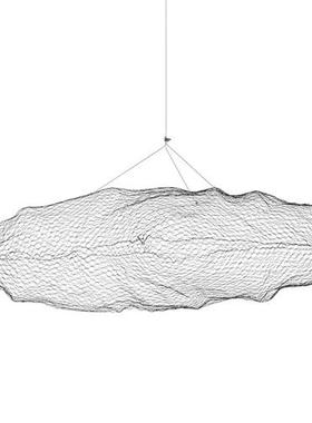 不锈钢镂空云朵摆件创意广场公园售楼部雕塑户外草坪编织装饰品