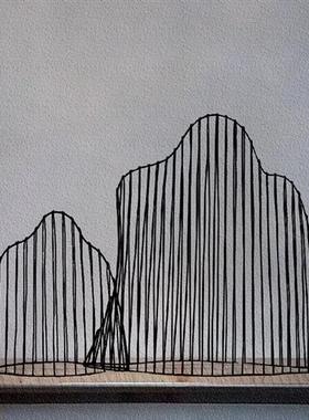 不锈钢镂空假山雕塑户外庭院小区广场水池售楼部园林景观装饰摆件