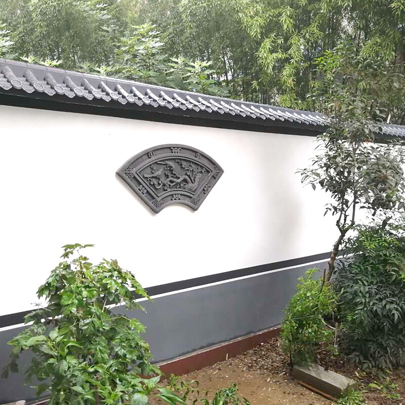 一体仿古瓦树脂瓦片屋檐装饰瓦古建门头屋顶琉璃小青瓦塑料围墙瓦