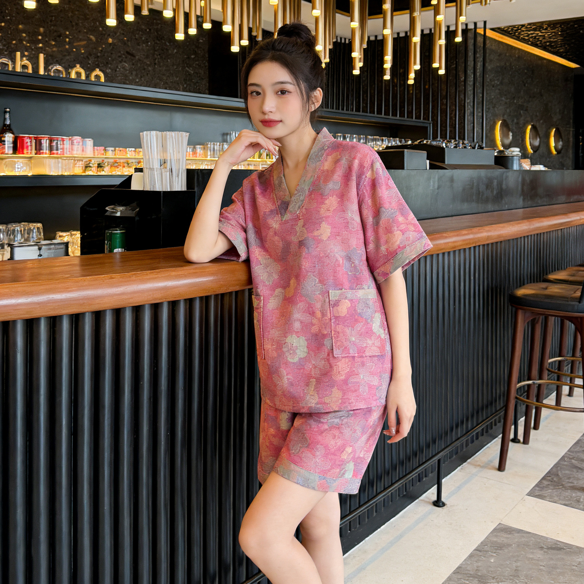 【双层纱】汗蒸服女纯棉情侣全棉美容桑拿服加大码男洗浴按摩足疗,居家布艺,汗蒸服,淘宝优惠券,粉丝福利购,淘宝优惠卷