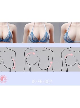 定金 I8TOYS FB002 1/6 钢骨架铂金硅胶全包胶可动胸素体 萌 兵人