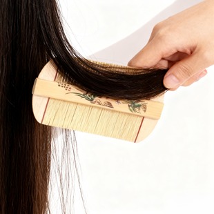 梳头篦子古代美女梳篦加密竹子梳篦超密齿去虱闭子子刮卵头皮屑古