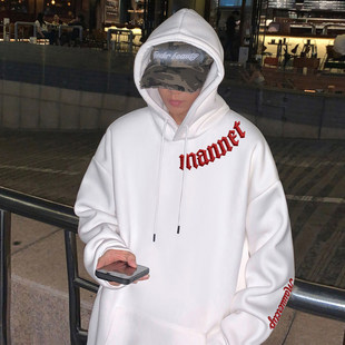 卫衣男春秋季新款连帽宽松潮牌重磅美式外套oversize大码休闲上衣