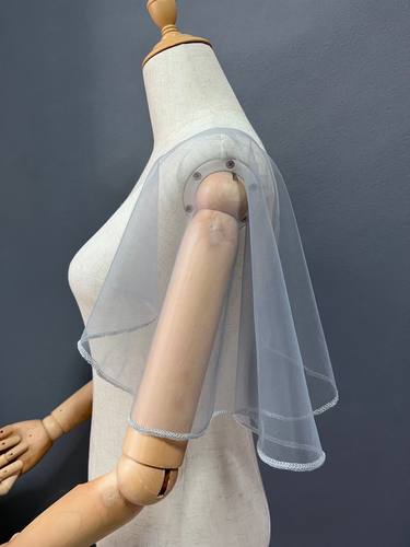 纯色宽松披肩大臂袖聚酯纤维女夏