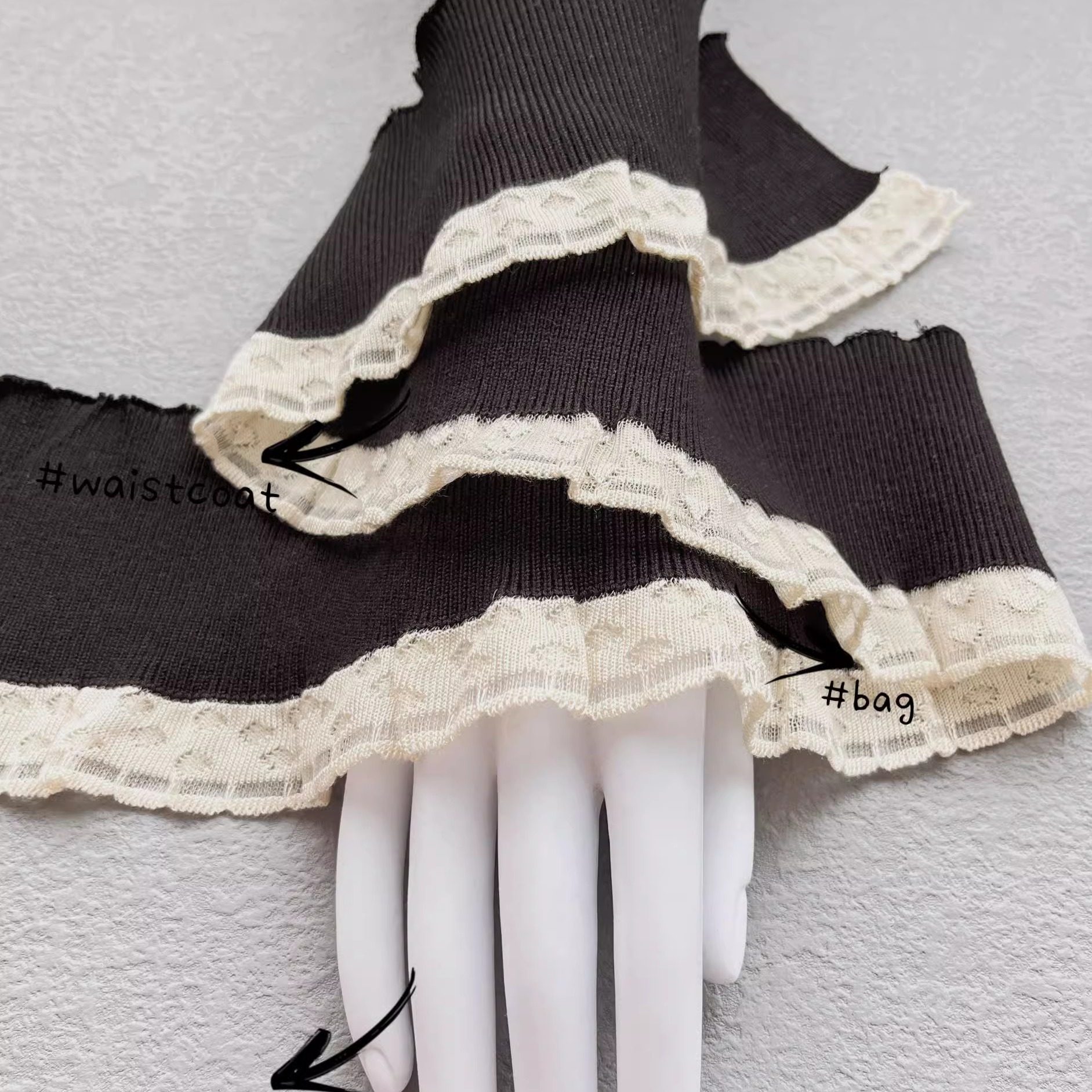 木耳边花边辅料假领子姐领口袖口