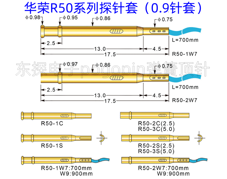 华荣R50-1S2S3S1C2C3C针套