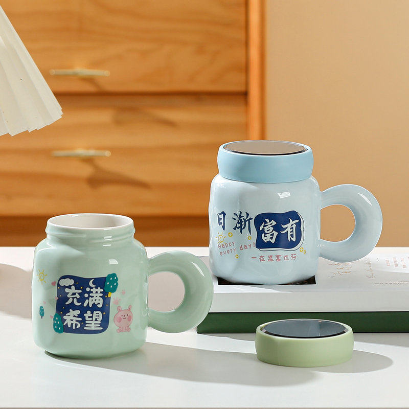 创意陶瓷杯大容量水杯家