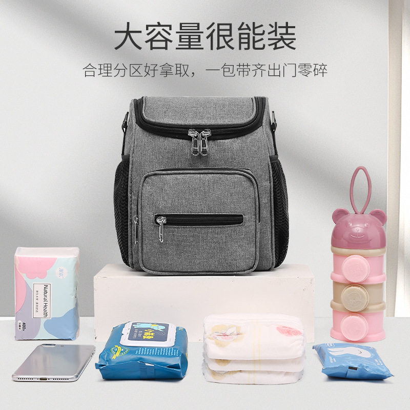 遛娃挂包婴儿车置物袋多功能小号母婴妈咪包外出时尚单肩女包