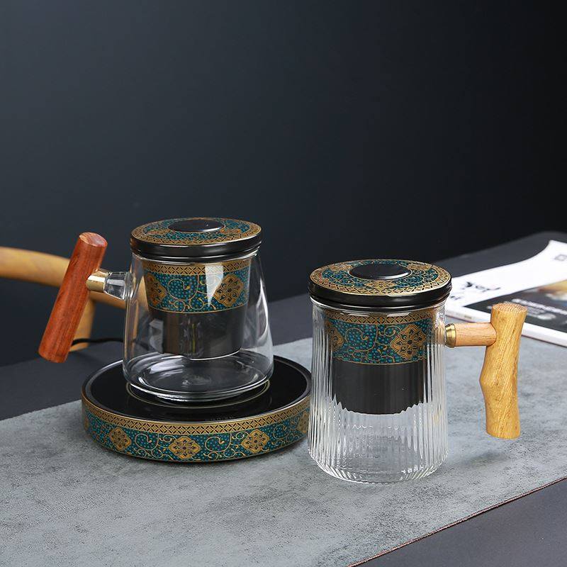 玻璃茶杯个人专用带陶瓷过滤茶水分离办公室高档泡茶水杯,餐饮具,玻璃杯,淘宝优惠券,粉丝福利购,淘宝优惠卷
