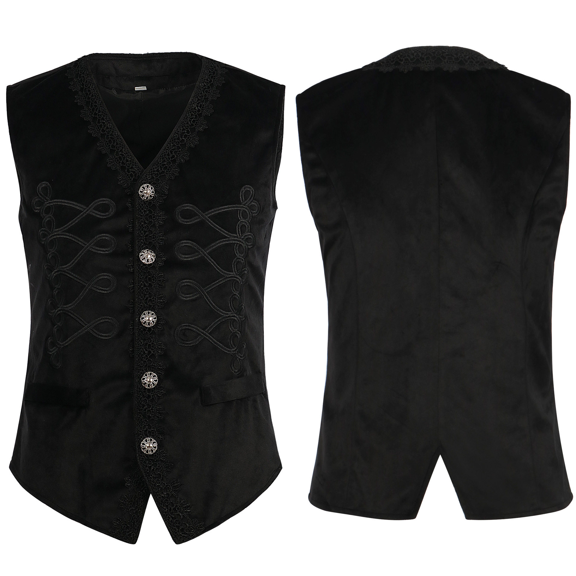 亚马逊wish新款男装中世纪服装复古男款礼服马甲万圣节服装