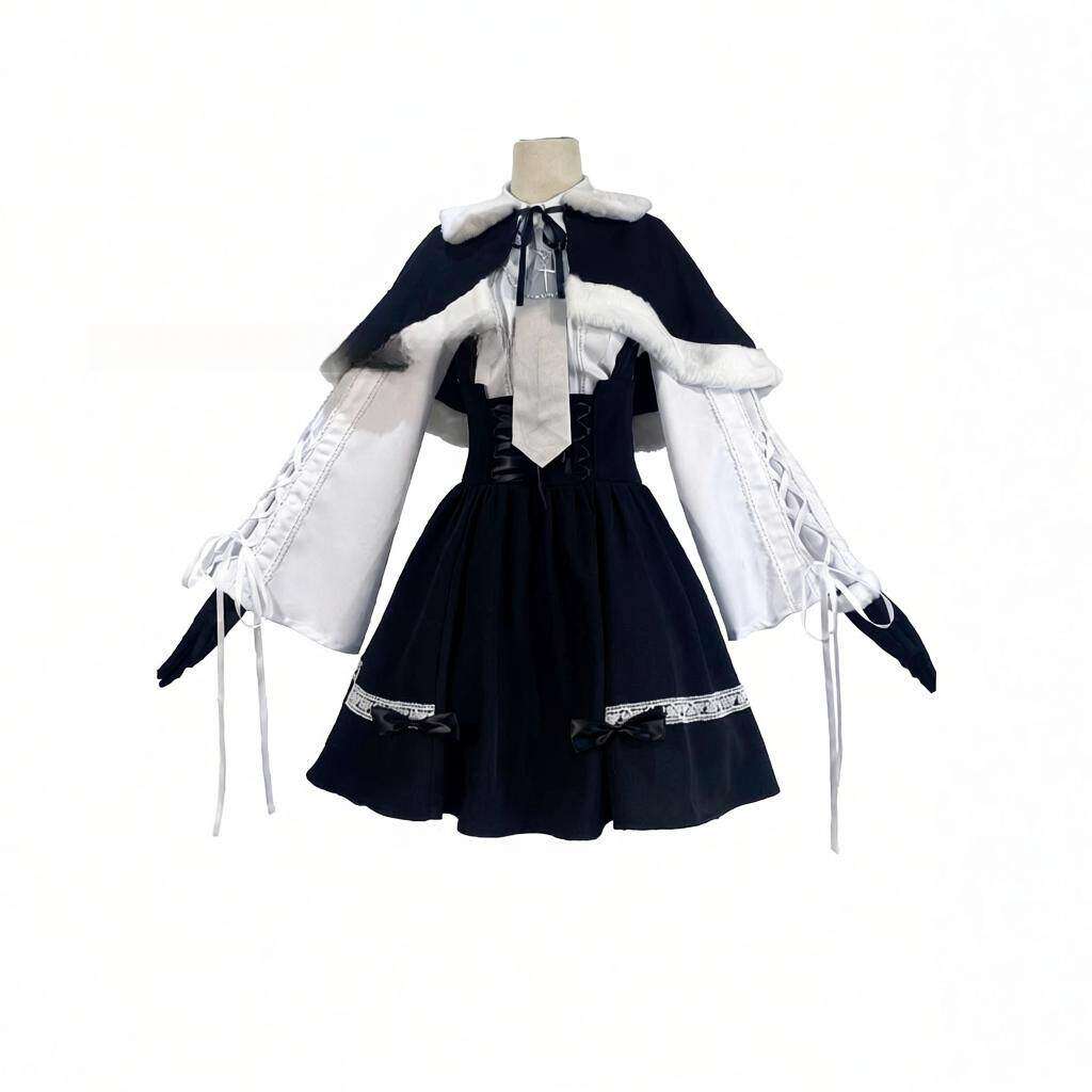 缘之空春日野穹cos穹妹冬装cos服裙子二次元冬季洋装play动漫服装