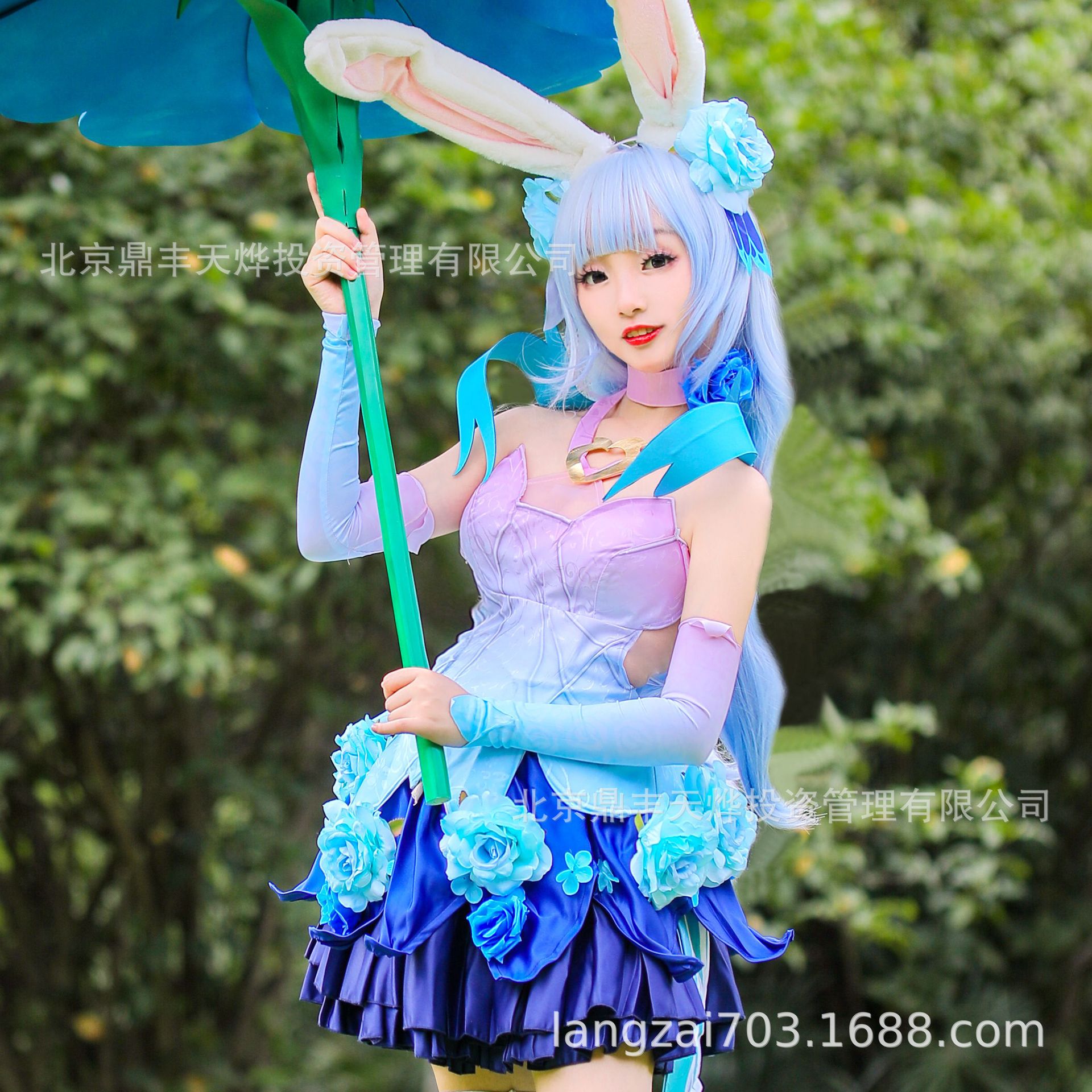 王者农药荣耀cos服公孙离COS服公孙离花间舞COS兔女郎一件