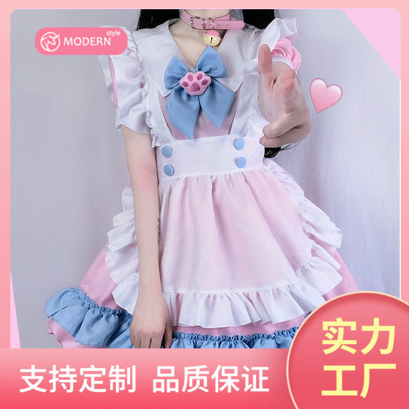 S-4XL大码女仆装 超萌大蝴Cosplay女装/