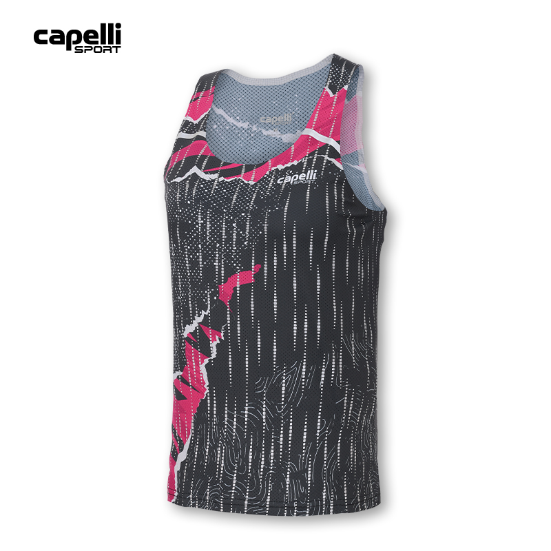 Capelli Sport 超轻反光跑步背心男女健身马拉松田径速干衣