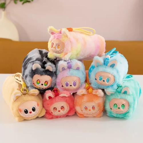 可爱labubu拉布布毛绒笔袋学生文具收纳袋大容量多功能铅笔盒