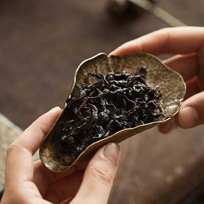 手工锻打荷叶铜茶则锤纹铜茶勺赏茶荷茶匙茶铲茶拨分茶器道具配件