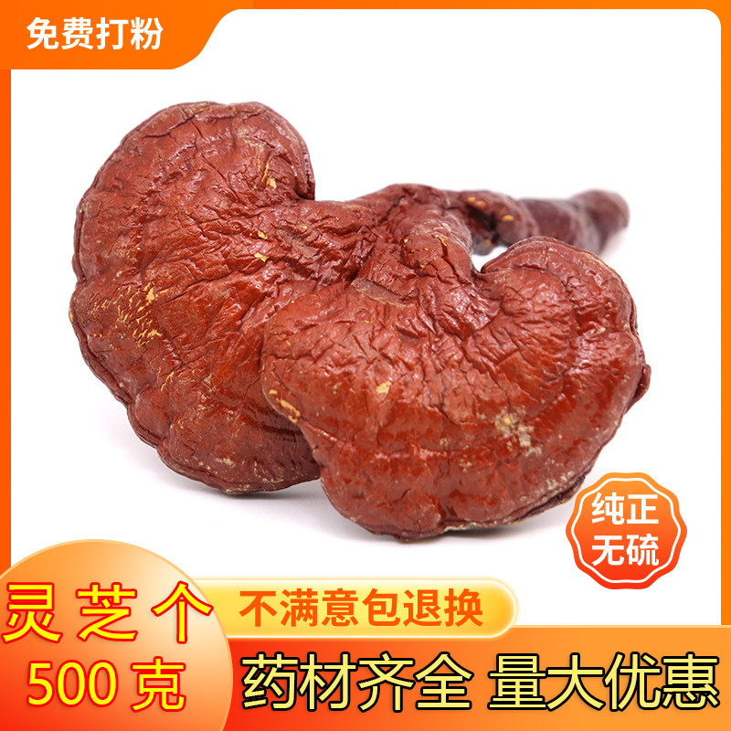 灵芝野生正品云南深山不苦林芝整朵半野生紫芝菇切片煲汤泡酒泡茶