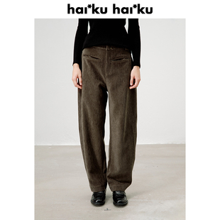 冬季 Floor 新品 复古厚款 Haiku 灯芯绒弯刀长裤 Tile