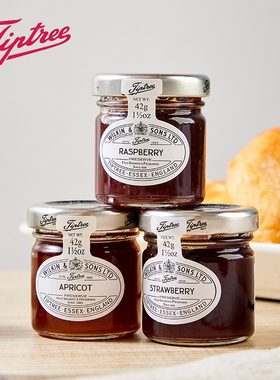 Tiptree缇树 进口草莓酱樱桃酱迷你小包装轻食果酱早餐夹面包涂抹