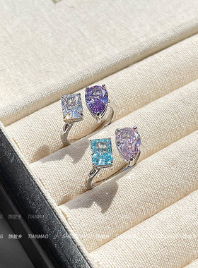 「梦幻之光」冰花切戒指2025新款