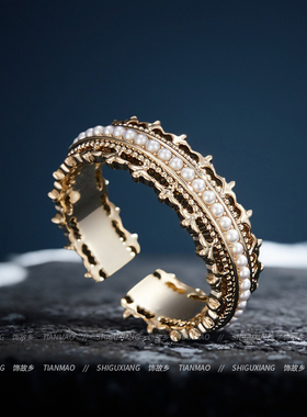 复古宫廷皇冠戒指2025新款