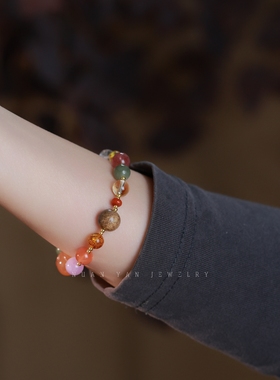 暖言天然多宝手串串珠手链搭配貔貅配件女复古时尚饰品