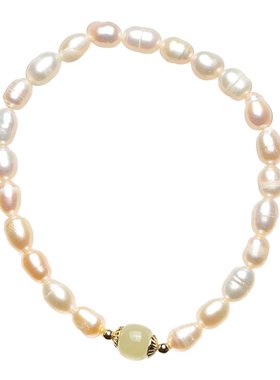 暖言天然淡水珍珠手串