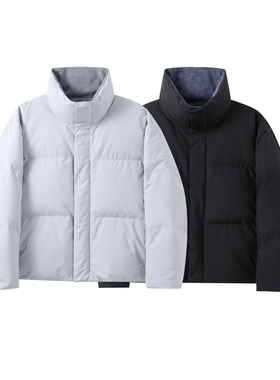 INTERPLAY 短款防泼水鹅绒面包羽绒服