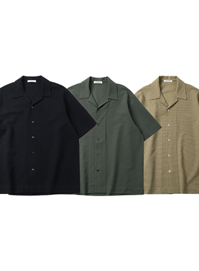 INTERPLAY 泡泡纱古巴领衬衫