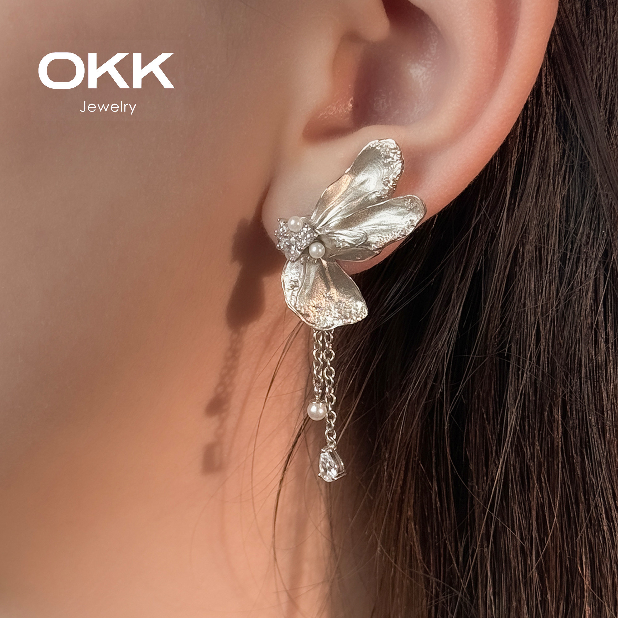 代王直播间精灵花系列耳环