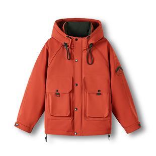 【大潘专享】90鹅绒服连帽保暖欧美风拉链秋冬情侣6061