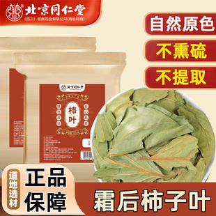 北京同仁堂柿叶霜后霜打过的新鲜干柿子叶茶打粉中草药材官方正品