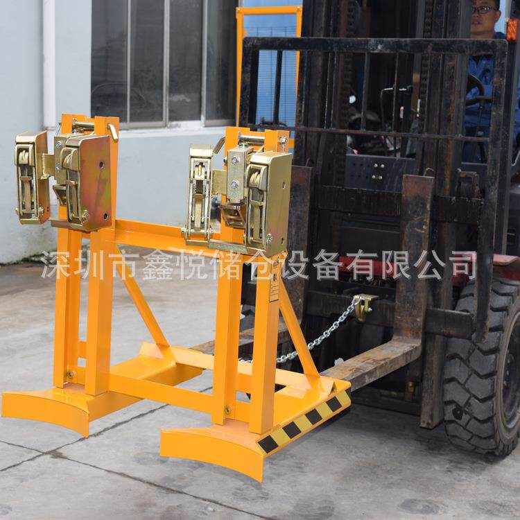双油桶夹具油桶夹DG720B叉车油桶属具油桶搬运夹