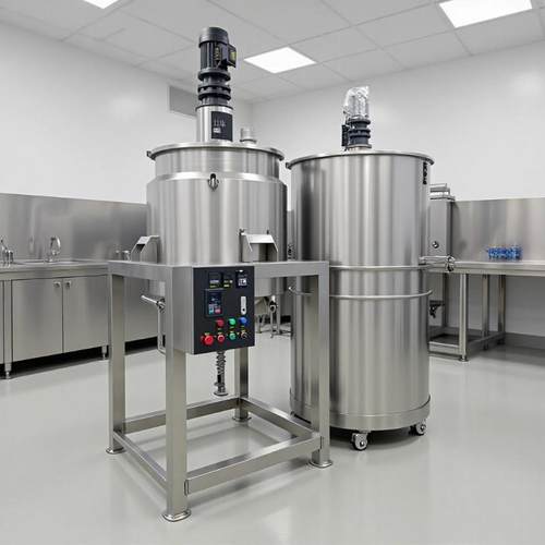 不锈钢加热保温搅拌罐2吨液体搅拌桶冷却盘管调配罐东莞厂家