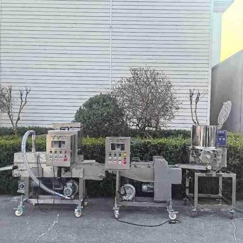 麦乐鸡块裹涂生产设备全自动鸡块上浆机无骨鸡柳挂糊机通用裹粉