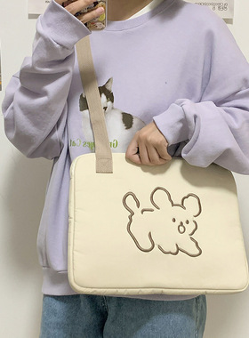 Livework韩国iPadmacbookpro13/15寸平板笔记本电脑包单肩包女