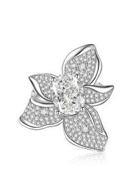 欧美风新款粉钻冰花切戒指女时尚紫色高碳钻开口戒指